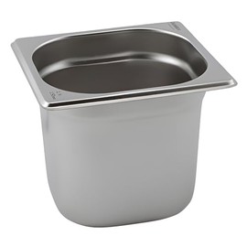 Genware NEV-GN16-150 Stainless Steel Gastronorm Pan, Size 1/6, 150 mm Deep