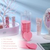 120 Pcs Compressed Facial Sponges with Container Heart Shape Face