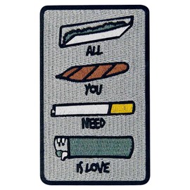 All You Need Is Love Patch Embroidered Applique Badge Iron On Sew On Emblem