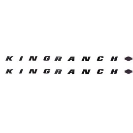 2pack King Ranch Emblems Side Fender Letter Kingranch Sticker Badge 3D Logo Replacement for 150 250 350 (Matte Black)