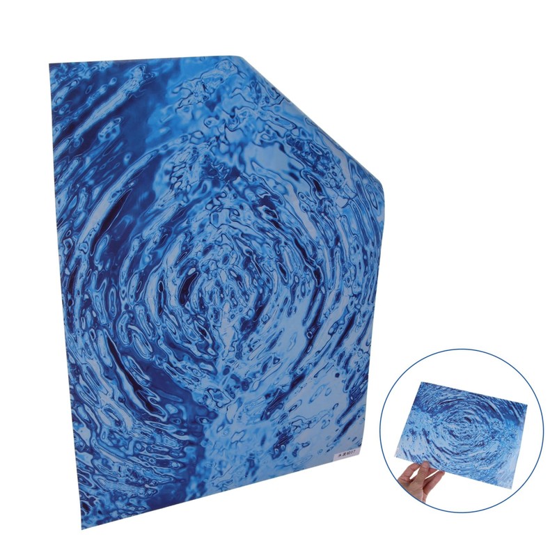 DOITOOL 1 Sheet Water Surface Sticker Water Grain Wallpaper for