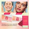 VIDIND Cream Stick Blush, 3-in-1 Multi-Purpose Blush for Cheeks, Eyes