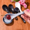 Cerficer Japanese Soup Spoon Set of 5 Asian Ceramic Ramen