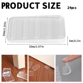 24PCS Plastic Shims for Leveling, Furniture Wedges Clear Adjustable Table Levelers Stackable Plastic Wedges for Uneven Floors Sheds Cabinets Windows