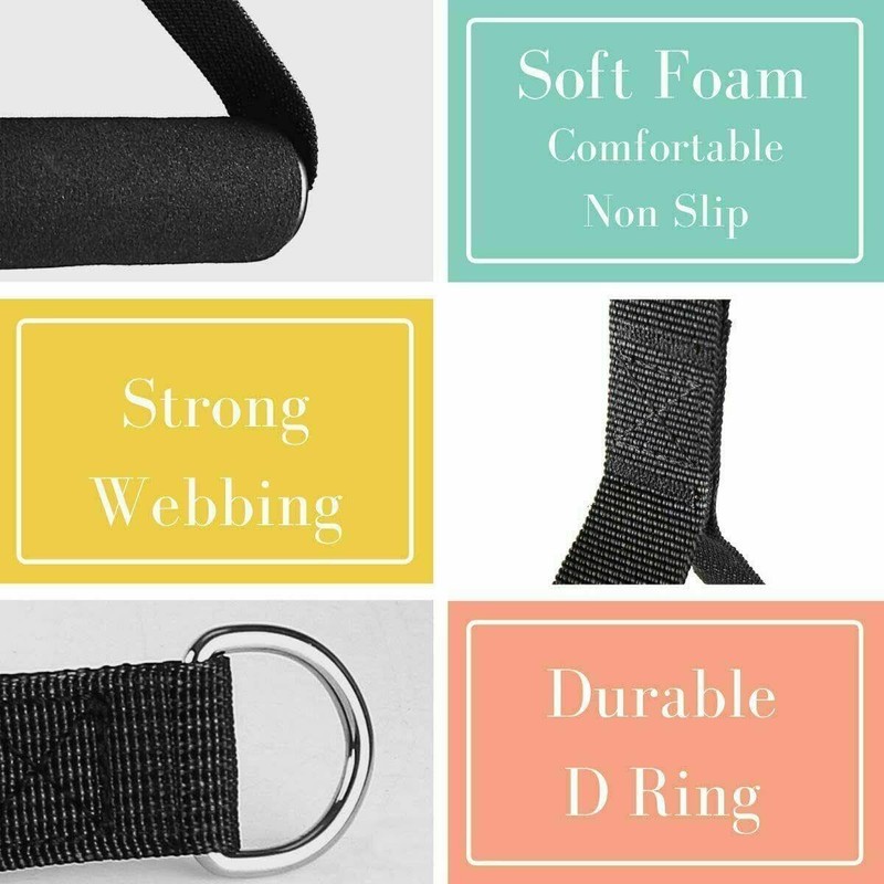 Exercise Handles Heavy Duty Cable Machine Attachments D Handle Stirrup