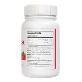 VitaCosmoX D-Mannose with Cranberry Extract, 3500mg, 60 Veggie Capsules, Urinary Tract Support