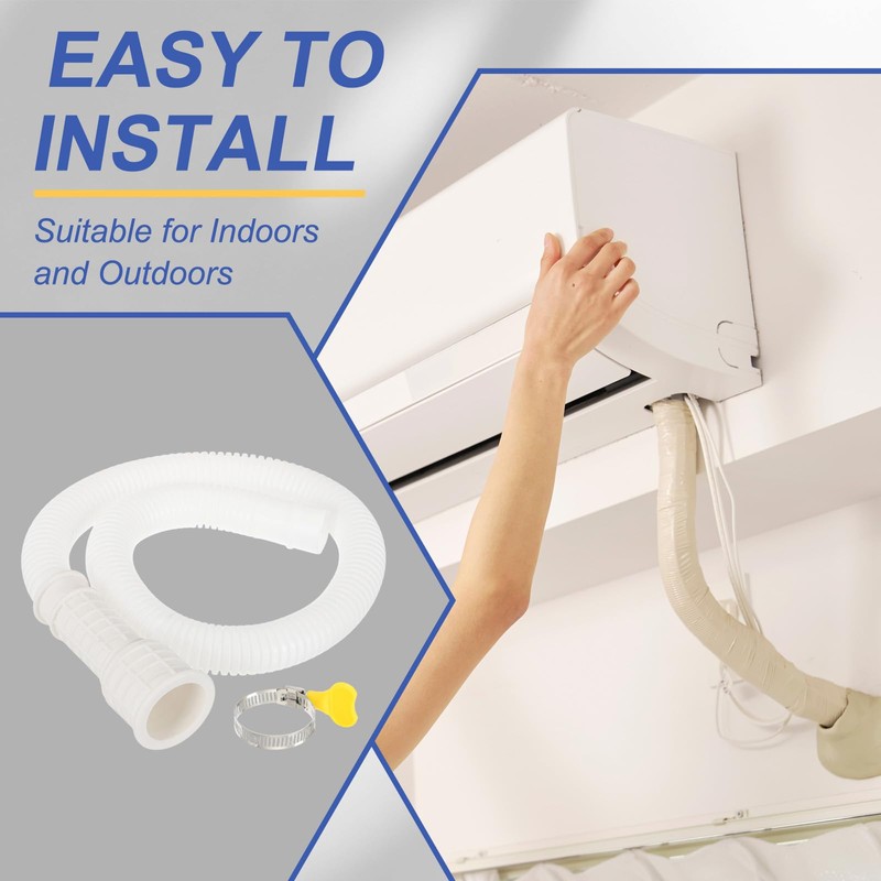 PATIKIL 1.64ft Air Conditioner Drain Kit, 2 Set Universal AC