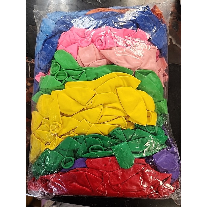 Prextex 600 Party Balloons, 12 Inch - 10 Balloons Assorted