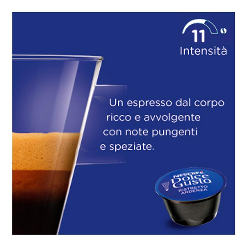 Nescafé Dolce Gusto Espresso Ristretto Ardenza, Strong, 16 Coffee Capsules/Servings