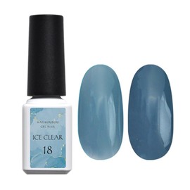 Adult Dull Pastel Color Gel "ICE Clear" Gel Nail Clear Clear Color and Sheer Color Gel, Popular, Self Gel Nail, Easy to Use (ICE Clear★sheer[18])