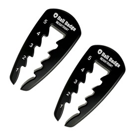 YTLSDHF Tee Height Tool, Adjustable Golf Tee Height Set, Golf Training Aid, 2 Pcs Golf Accessories, Two-Pack Golf Tee Height Tools Sutable For Consistent Swings (Black)