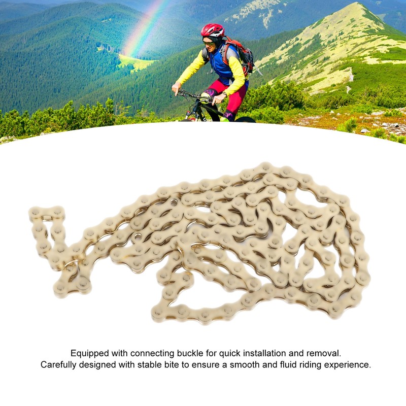 Bike Chain 6 7 8 Speed Rust Proof Electroplated with