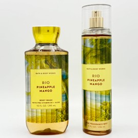 Rio Pineapple Mango 2-Piece Bath Bundle | Body Wash and Fine Fragrance Mist