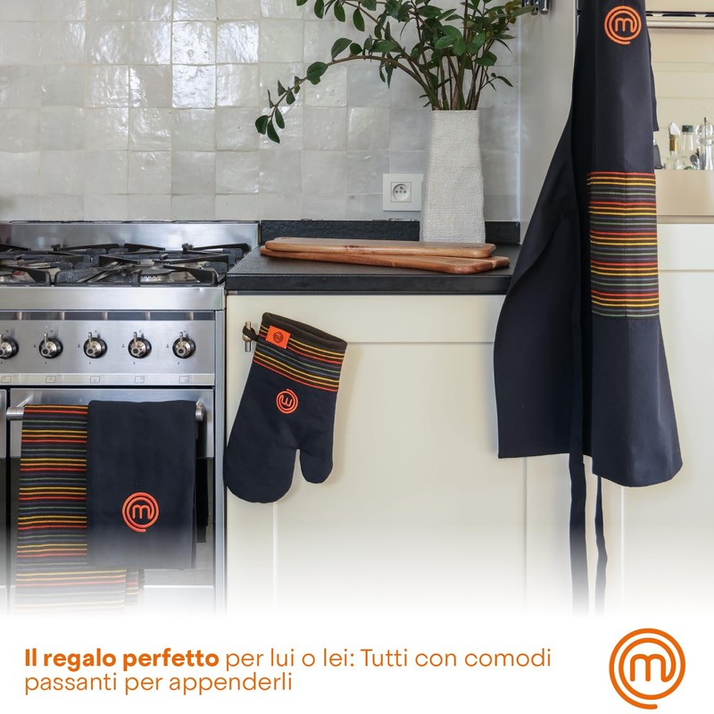 MasterChef Grembiule Cucina Uomo & Donna e Chef, Multicolor, Perfetto