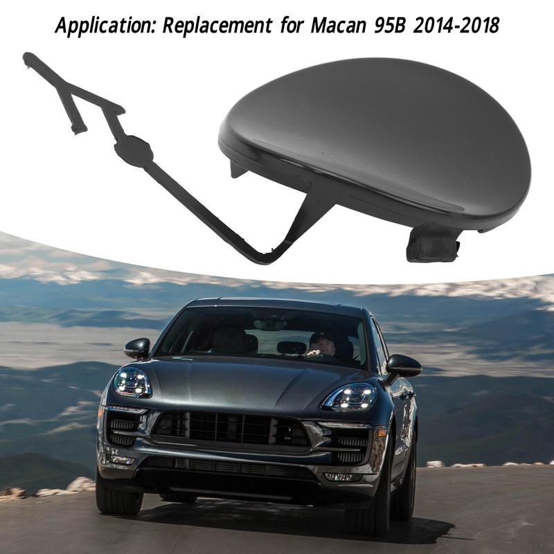 Front Bumper Tow Hook Cover 95B807156G2X Strong Sealing Towing Eye