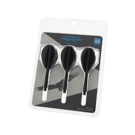 Condor Darts Flight Plain Black Teardrop M