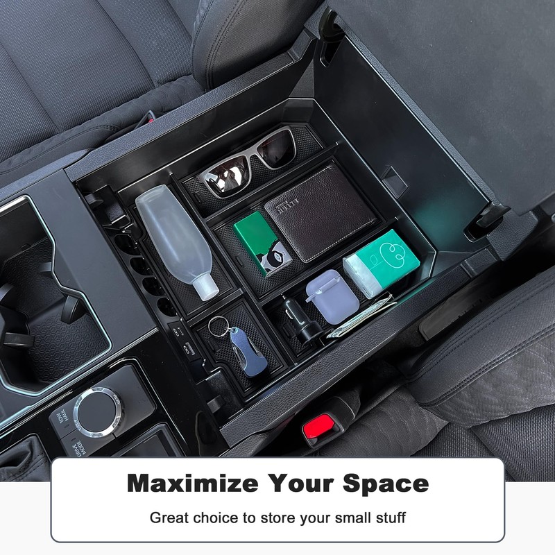 TOPINSTALL 2026 Full Size Console Organizer Compatible with 2022-2026 Toyota