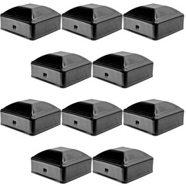 Ornamental Iron Fence Post Cap for 2" x 2" Fence Posts - AKA Wrought Iron Fence Post Cap - Ornamental Wrought Iron Fence Post Caps is Black (10 Pack)