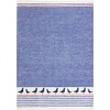 Kracht Half-Linen Tea Towel Jacquard North Sea Navy Blue Size