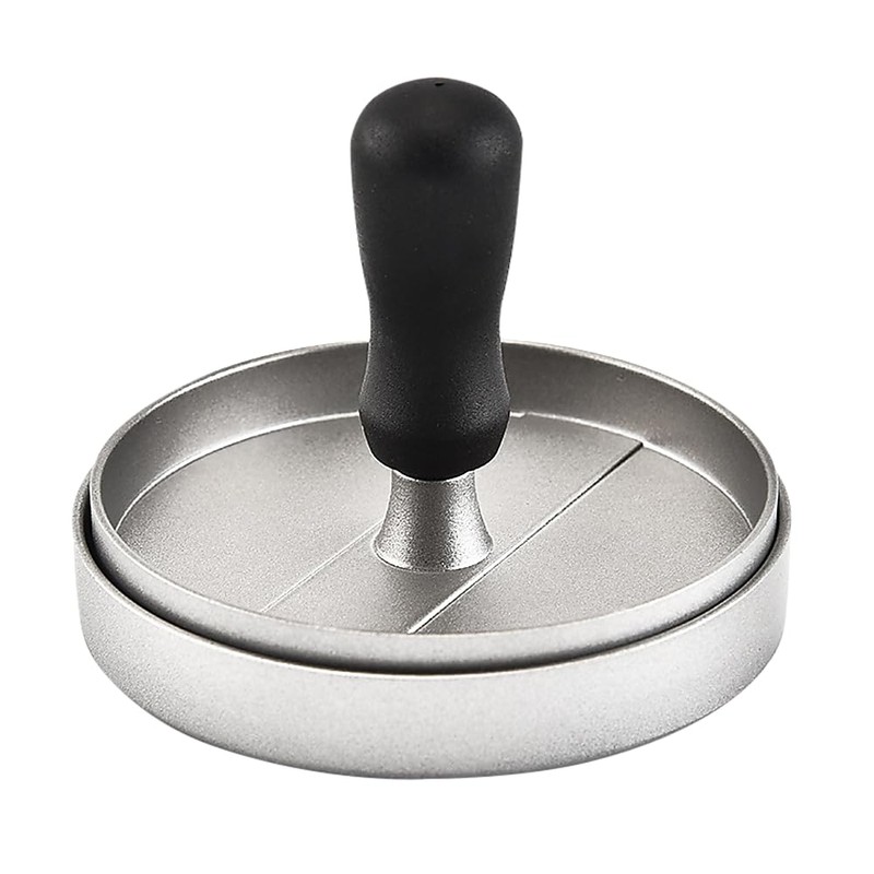 Large Round Hamburger Patty Maker Grill Press Burger Metal Mold