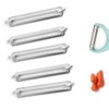 Selxran 5 Pcs Multifunctional Peeler Peeler, 55mm Stainless Steel Citrus