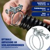 Poppstar Pack of 5 Double Wire Hose Clamps W1 Galvanised