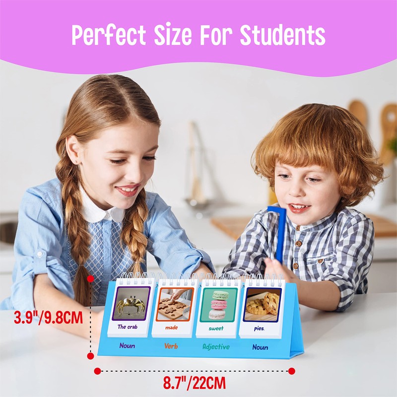 Sentence Flip Charts, 80 Double Sided Cards in Noun/Verb/Adjective/Preposition 40