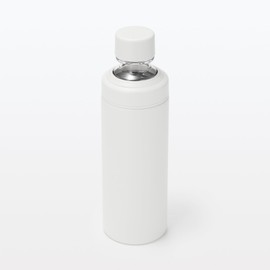 Mujin Ryohin Stainless Steel Carbonation-Friendly Insulated Bottle, White, 600 mL, MDP83A4S