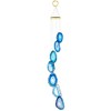 KYEYGWO Blue Agate Discs Geode Wind Chime Sun Catcher Crystal