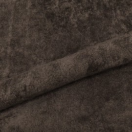 Plankroad Cafe Mocha Lodge Faux Fur Upholstery Fabric 58"