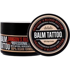 Balm Tattoo Dragon's Blood - Manteca vegana hidratante para durante y después de tatuarse, estrecha los poros para evitar que los colores se desvanezcan