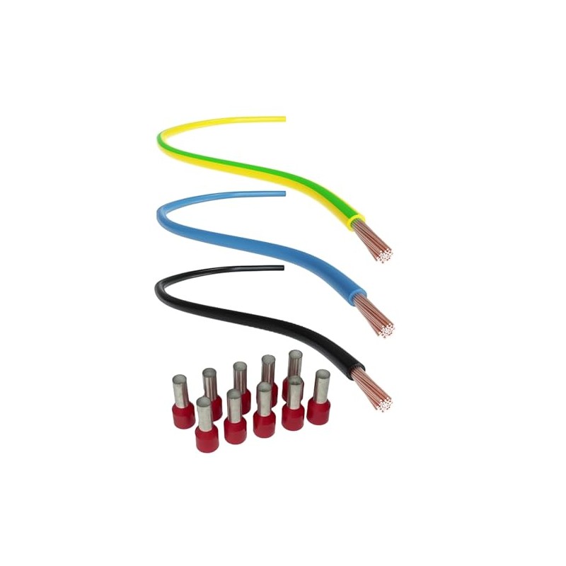 CusoTec Wiring Cable Set, 10 mm² Single Core Cable Wiring