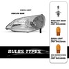 SOCKIR Headlight Assembly Compatible with 2001 2002 2003 Honda Civic