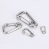simPLEISURE qb500147a05n0 Stainless Steel Spring Hook, D-Shaped Carabiner Type, 5