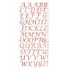 Trucraft - Italic Script Glitter Alphabet Letter Craft Stickers -