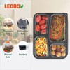 LEOBOX To Go Containers, 40 Pack 34 oz Black 4