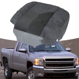 ANTUKO Front Driver Side Bottom Car Cloth Seat Cover Protector Replacement for 2003-2006 Silverado LS LT Z71 Gray