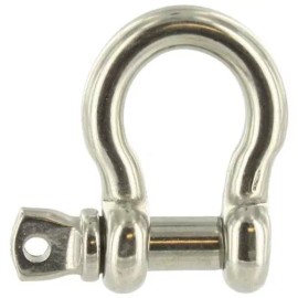 Unbranded 1/4” US TYPE MARINE CHAIN RIGGING BOW SHACKLE FOR BOAT 316 STAINLESS STEEL