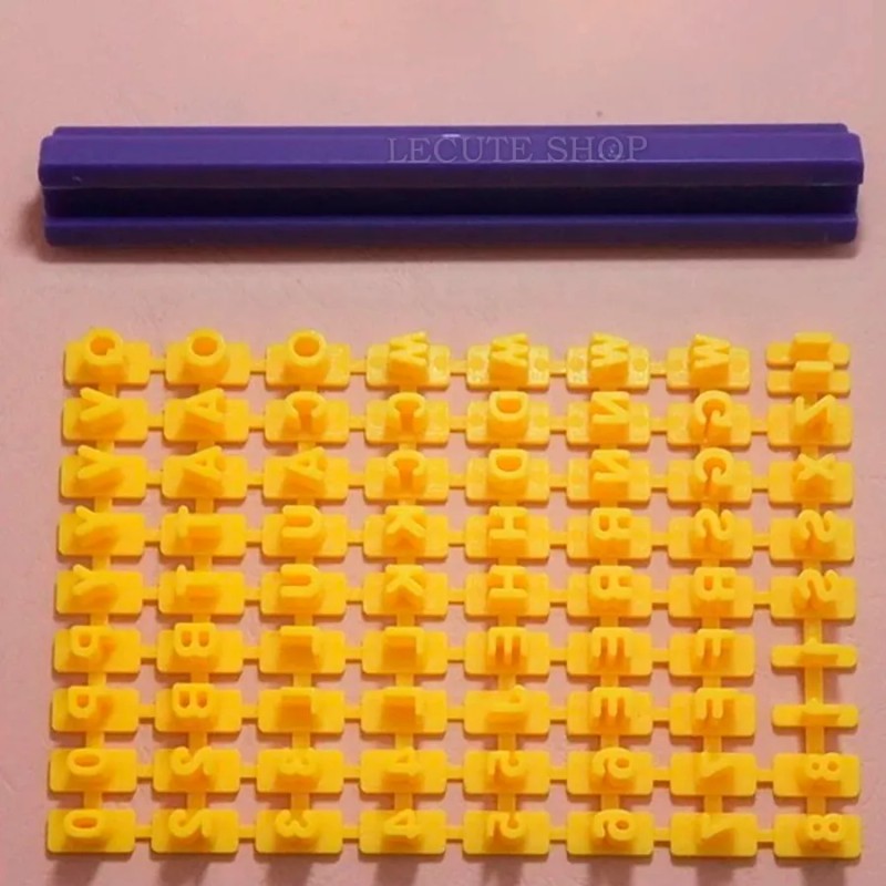 Stamp Letras Alfabeto Numero Sello Para Galletas Estampador Repost