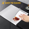Stainless Steel Cutting Board with Lip for Kitchen,15.7 x 11.8
