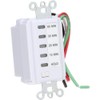 Westek TMDCD60 Hardwire Indoor Countdown 6-Setting Wall Switch Timer, White