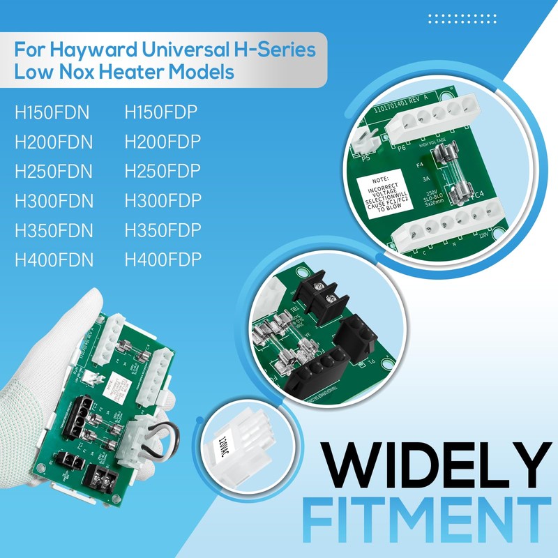FDXLFWP1930 Pool Heater Field Wiring Panel Fuse Board Replacement for