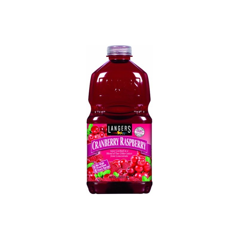 Langers Juice Cocktail, Cranberry Raspberry, 64 Fl Oz (Pack of