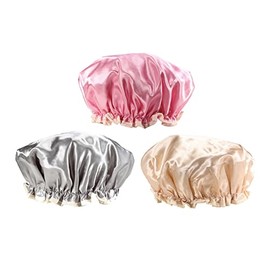 3piezas Gorro Ducha Reutilizable Mujer Ligero Baño Maquillaje Spa