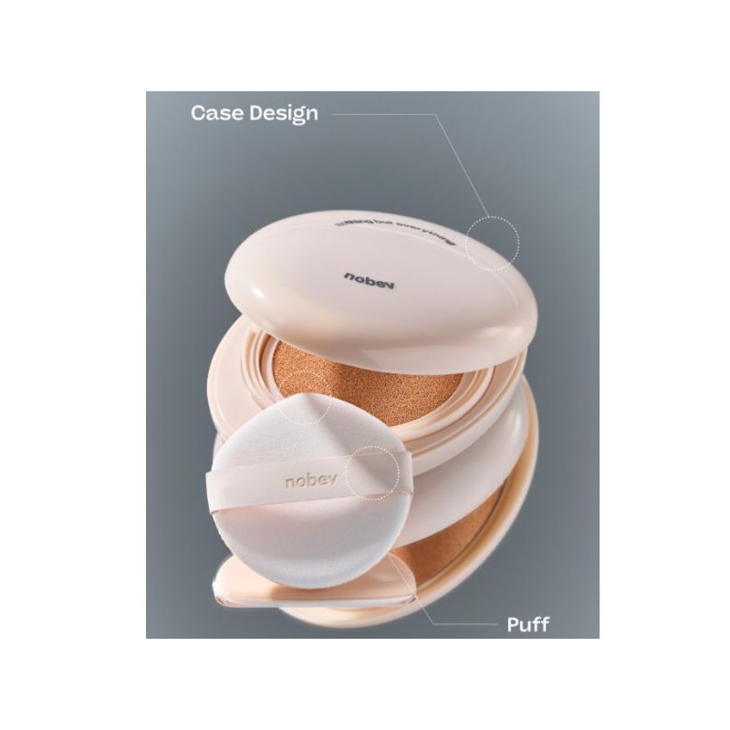 NOBEV Easy Peasy Filter Cover Cushion 15g*2ea, Shade:1.5 Vanilla