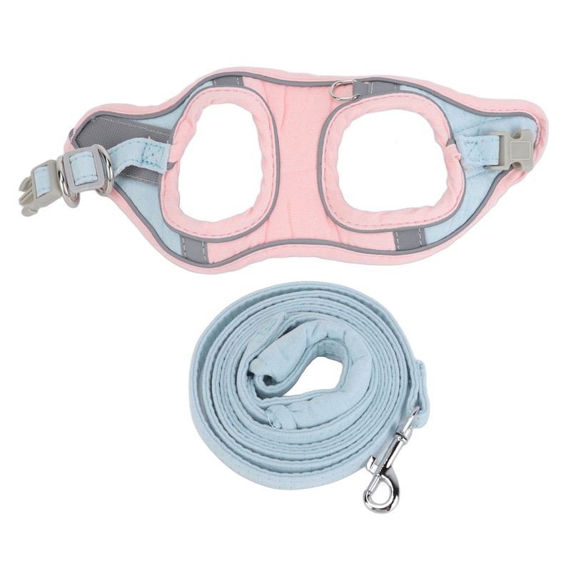 Cat Vest Harnesses and Leash Color Blocked Reflective Adjustable Escape