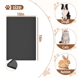 Largest Dog Food Mat, 48"x32" Silicone Dog and Cat Mat for Food and Water Bowls, Thinken Waterproof Non-Slip XXXL Pet Feeding Mat for Floors (Light Gray)