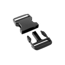 Dual Adjustable Quick Side Release Buckles 2" Wide Clips Snaps No Sewing Plastic Replacement for Nylon Strap Webbing Boat Cover Backpack Fanny Pack (6)