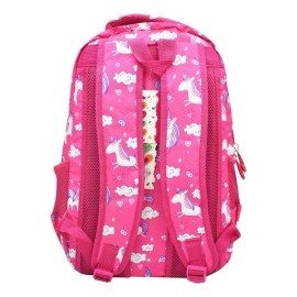 Lluvia Mochila Y Lapicera Unicorn Nubes Y Estrellas Estampado Rosa Primaria Lluvia