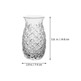 Zerodeko Cocktail Glasses Pineapple Design Vintage Glassware Smooth Rim Direct Drink